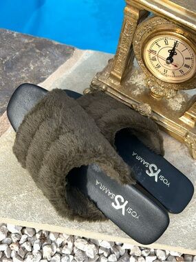 Yosi Samra Faux fur Sandal